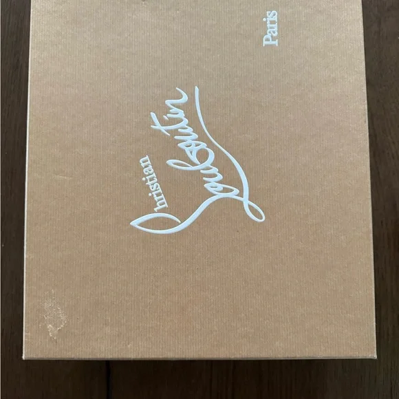 Christian Louboutin Black and Cream Lace Ankle Boots - Picture 6 of 7